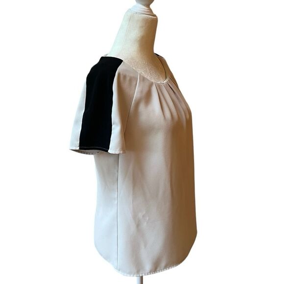 Calvin Klein Color Block Shoulder Blouse - Picture 10 of 14